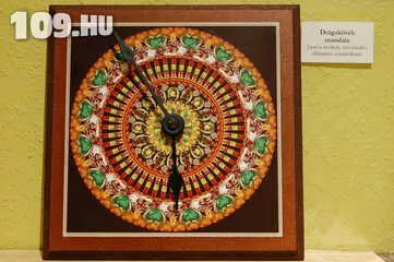 Drágakövek Mandala óra 18 x 18 cm 0208óra